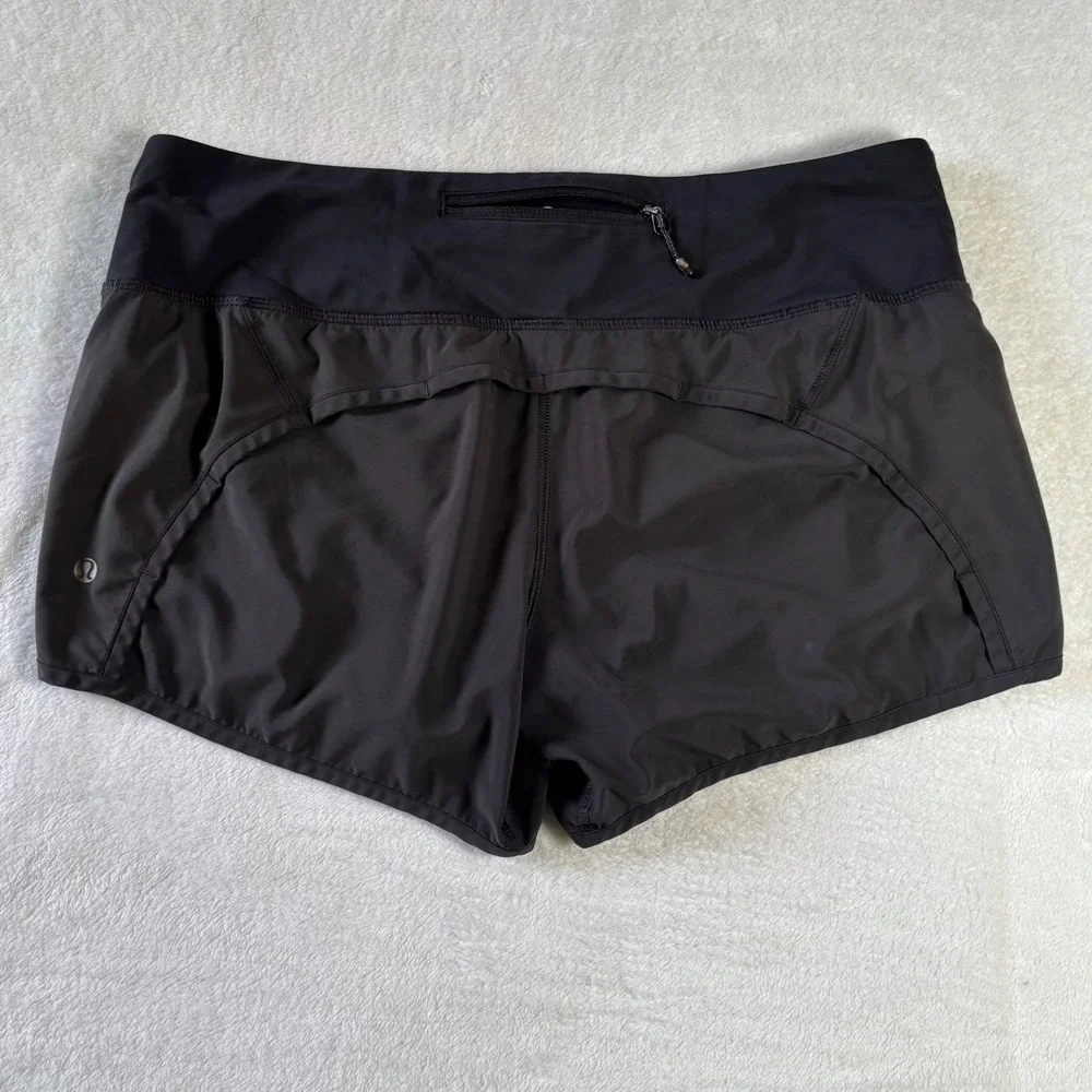 Lululemon Speed Up Low-Rise Lined Running Shorts Black Size 8